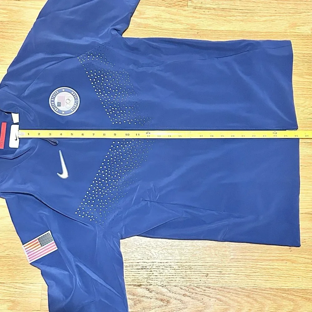 Nike Dri-FIT ADV Team USA Men’s Size S Blue Olympics 2024 Podium Zip-Up Jacket